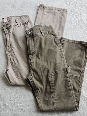 Title: Lilac Sunset Cargo Carpenter Pants Bundle Sizes 9-10 & 13-14